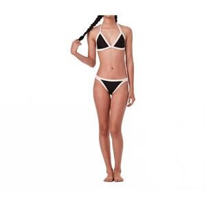 NEW SUBMARINE the little bikini set in cream & black